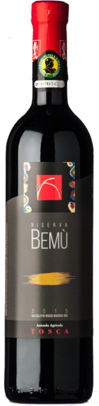 Free Shipping | Red wine Tosca Bemù Rosso Reserve D.O.C. Valcalepio Lombardia Italy Merlot, Cabernet Sauvignon 75 cl