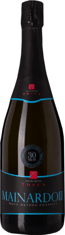 Free Shipping | White sparkling Tosca Metodo Classico Mainardo III Brut I.G.T. Lombardia Lombardia Italy Chardonnay, Pinot Grey 75 cl