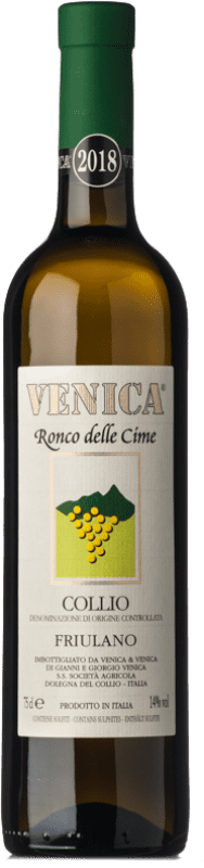 Бесплатная доставка | Белое вино Venica & Venica Ronco delle Cime D.O.C. Collio Goriziano-Collio Фриули-Венеция-Джулия Италия Friulano 75 cl