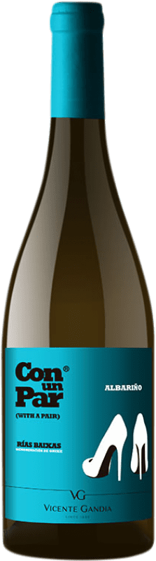 Envoi gratuit | Vin blanc Vicente Gandía Con un Par D.O. Rías Baixas Galice Espagne Albariño 75 cl