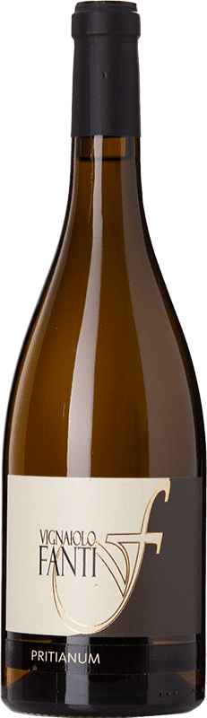 18,95 € Free Shipping | White wine Vignaiolo Tenuta Fanti Pritianum I.G.T. Vigneti delle Dolomiti Trentino-Alto Adige Italy Chardonnay, Manzoni Bianco Bottle 75 cl