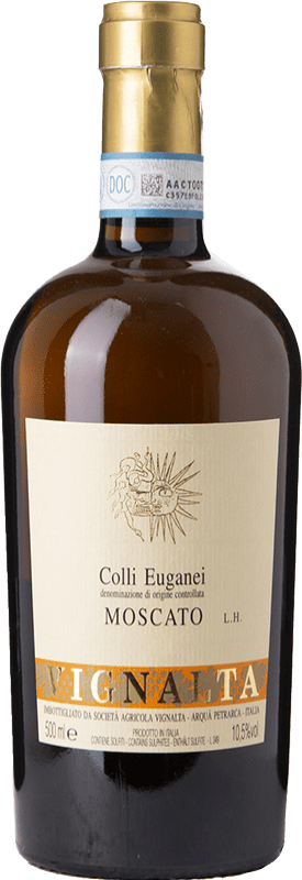 Envio grátis | Vinho doce Vignalta Moscato LH Vendemmia Tardiva D.O.C. Colli Euganei Vêneto Itália Mascate Branco, Mascate Garrafa Medium 50 cl