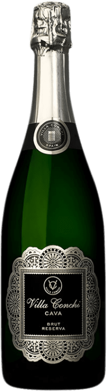 Envoi gratuit | Blanc mousseux Villa Conchi Brut Réserve D.O. Cava Espagne Macabeo, Xarel·lo, Chardonnay, Parellada 75 cl