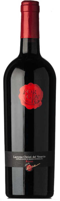 Free Shipping | Red wine Villa Dora Lacryma Christi Rosso Forgiato D.O.C. Vesuvio Campania Italy Aglianico, Piedirosso 75 cl