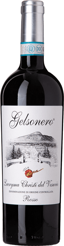 Free Shipping | Red wine Villa Dora Lacryma Christi Rosso Gelsonero D.O.C. Vesuvio Campania Italy Aglianico, Piedirosso 75 cl