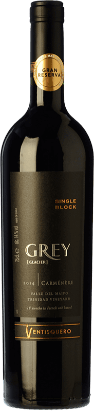22,95 € | Red wine Viña Ventisquero Grey Gran Reserva I.G. Valle del Maipo Maipo Valley Chile Carmenère Bottle 75 cl