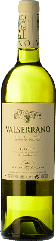 9,95 € | White wine La Marquesa Valserrano Blanco Barrica Aged D.O.Ca. Rioja The Rioja Spain Viura, Malvasía 75 cl