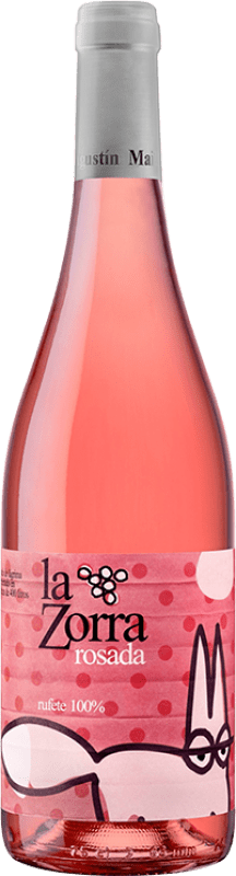 Envío gratis | Vino rosado Vinos La Zorra Rosado D.O.P. Vino de Calidad Sierra de Salamanca Castilla y León España Tempranillo, Rufete 75 cl