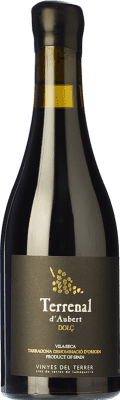 16,95 € | Сладкое вино Vinyes del Terrer Terrenal d'Aubert Dolç D.O. Tarragona Каталония Испания Grenache, Cabernet Sauvignon Половина бутылки 37 cl