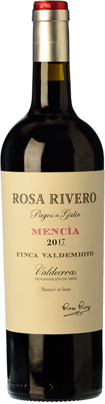 Free Shipping | Red wine Virxe de Galir Rosa Vivero Aged D.O. Valdeorras Galicia Spain Mencía 75 cl