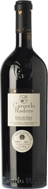 72,95 € | 红酒 Carmelo Rodero 预订 D.O. Ribera del Duero 卡斯蒂利亚莱昂 西班牙 Tempranillo, Cabernet Sauvignon 瓶子 Magnum 1,5 L