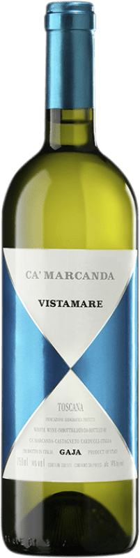 54,95 € | White wine Gaja Ca' Marcanda Vistamare D.O.C. Maremma Toscana Tuscany Italy Viognier, Fiano, Vermentino Bottle 75 cl