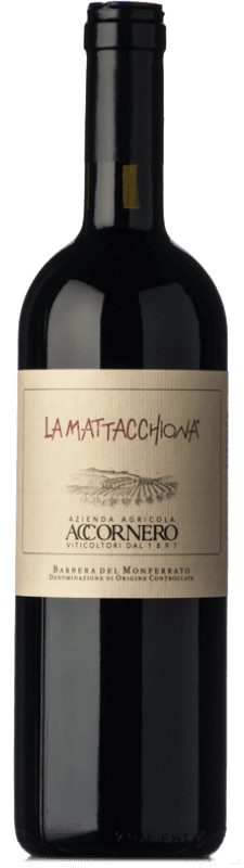 13,95 € Free Shipping | Red wine Accornero La Mattacchiona D.O.C. Barbera del Monferrato Piemonte Italy Barbera Bottle 75 cl