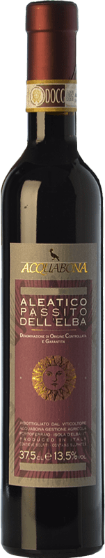 Free Shipping | Sweet wine Acquabona D.O.C.G. Elba Aleatico Passito Tuscany Italy Aleático Half Bottle 37 cl