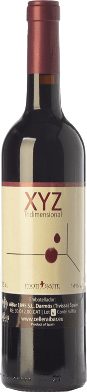 8,95 € | 红酒 Aibar 1895 XYZ Tridimensional 年轻的 D.O. Montsant 加泰罗尼亚 西班牙 Merlot, Syrah, Grenache 75 cl