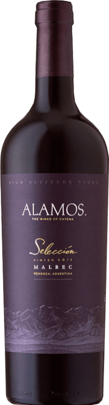 11,95 € Free Shipping | Red wine Alamos Selección Crianza I.G. Mendoza Mendoza Argentina Malbec Bottle 75 cl