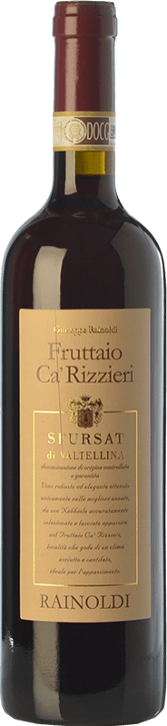 48,95 € Free Shipping | Red wine Rainoldi Sfursat Fruttaio Ca' Rizzieri D.O.C.G. Sforzato di Valtellina Lombardia Italy Nebbiolo Bottle 75 cl