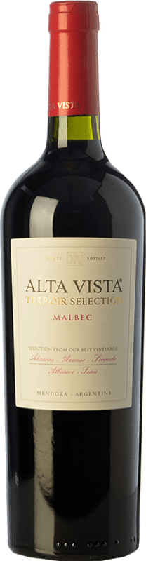 22,95 € | Red wine Altavista Terroir Selection Crianza I.G. Mendoza Mendoza Argentina Malbec Bottle 75 cl