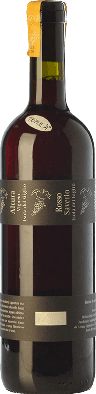 53,95 € | Red wine Altura Rosso Saverio D.O.C. Maremma Toscana Tuscany Italy Grenache, Malvasía, Sangiovese, Aleático, Canaiolo Black, Muscatel Black Bottle 75 cl