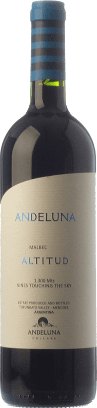 26,95 € | Red wine Andeluna Altitud Reserva I.G. Mendoza Mendoza Argentina Malbec Bottle 75 cl