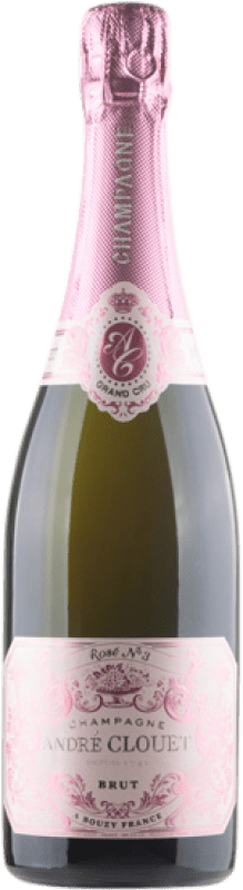 49,95 € | Rosé Sekt André Clouet Rosé Grand Cru Brut Große Reserve A.O.C. Champagne Champagner Frankreich Pinot Schwarz 75 cl