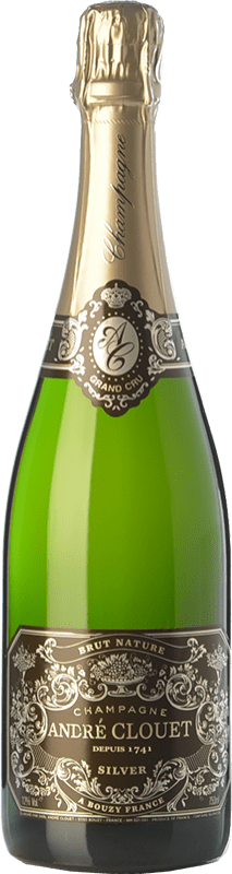 38,95 € | Белое игристое André Clouet Silver Природа Брута A.O.C. Champagne шампанское Франция Pinot Black 75 cl