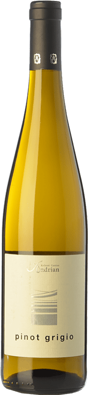 15,95 € Free Shipping | White wine Andriano Pinot Grigio D.O.C. Alto Adige