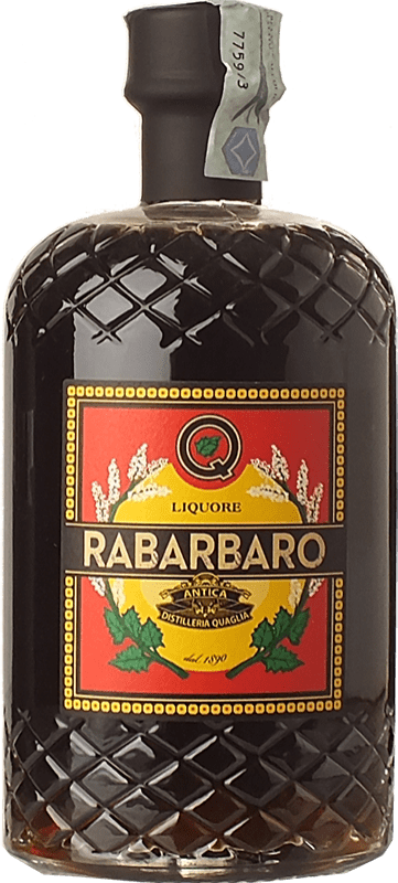 Free Shipping | Herbal liqueur Quaglia Rabarbaro Piemonte Italy 70 cl