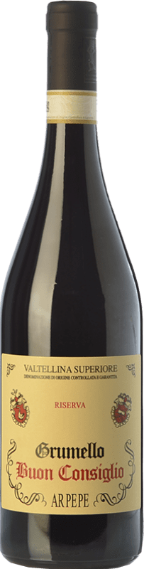 75,95 € | Red wine Ar.Pe.Pe. Grumello Riserva Buon Consiglio Reserve D.O.C.G. Valtellina Superiore Lombardia Italy Nebbiolo 75 cl