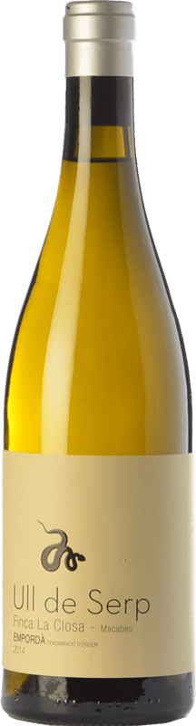 22,95 € | Белое вино Arché Pagés Ull de Serp Macabeu старения D.O. Empordà Каталония Испания Macabeo 75 cl
