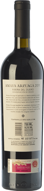 79,95 € Envío gratis | Vino tinto Arzuaga Amaya Crianza D.O. Ribera del Duero Castilla y León España Tempranillo, Albillo Botella 75 cl