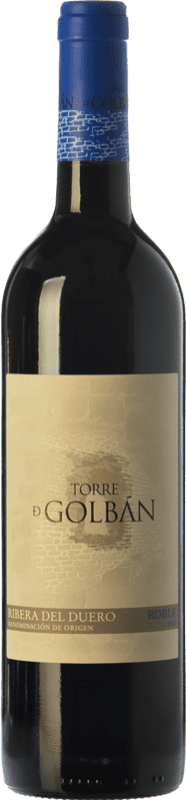 6,95 € | Red wine Atalayas de Golbán Torre de Golbán Oak D.O. Ribera del Duero Castilla y León Spain Tempranillo Bottle 75 cl