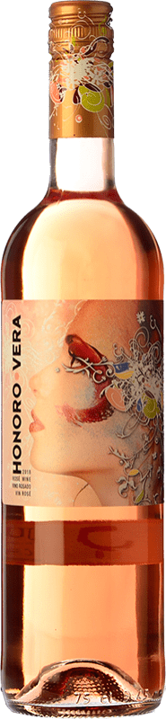 5,95 € Free Shipping | Rosé wine Ateca Honoro Vera Joven D.O. Jumilla Castilla la Mancha Spain Syrah, Monastrell Bottle 75 cl