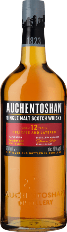 Spedizione Gratuita | Whisky Single Malt Auchentoshan Lowlands Regno Unito 12 Anni 70 cl