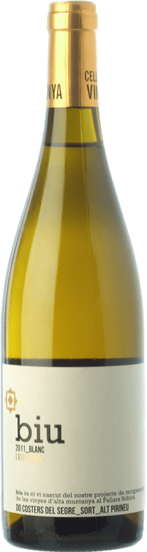 16,95 € | White wine Batlliu de Sort Biu Riesling D.O. Costers del Segre Catalonia Spain Viognier, Riesling Bottle 75 cl