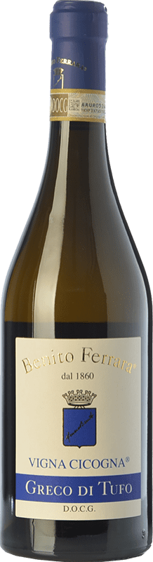 Envio grátis | Vinho branco Benito Ferrara Vigna Cicogna D.O.C.G. Greco di Tufo  Campania Itália Greco di Tufo 75 cl