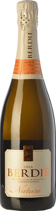 14,95 € | 白起泡酒 Berdié Brut Nature 预订 D.O. Cava 加泰罗尼亚 西班牙 Macabeo, Xarel·lo, Parellada 75 cl