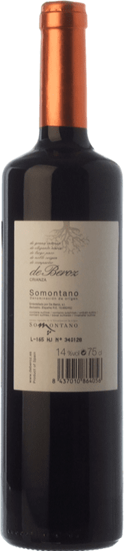 11,95 € Free Shipping | Red wine Beroz Especial Crianza D.O. Somontano Aragon Spain Merlot, Syrah, Cabernet Sauvignon Bottle 75 cl
