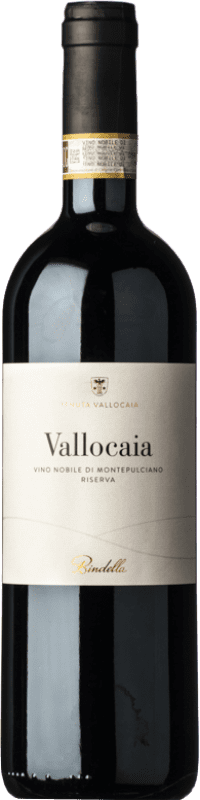 36,95 € Spedizione Gratuita | Vino rosso Bindella Vallocaia D.O.C.G. Vino Nobile di Montepulciano