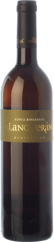 10,95 € | Vinho branco Biniagual Blanc Verán D.O. Binissalem Ilhas Baleares Espanha Chardonnay, Mascate Grão Pequeno, Premsal 75 cl