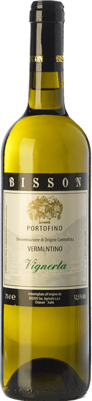 10,95 € Free Shipping | White wine Bisson Vignerta I.G.T. Portofino Liguria Italy Vermentino Bottle 75 cl