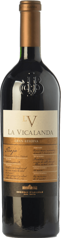 62,95 € | Red wine Bodegas Bilbaínas La Vicalanda Grand Reserve D.O.Ca. Rioja The Rioja Spain Tempranillo 75 cl