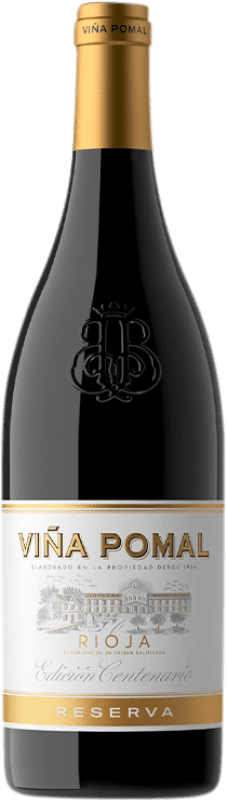 12,95 € Free Shipping | Red wine Bodegas Bilbaínas Viña Pomal Centenario Reserva D.O.Ca. Rioja The Rioja Spain Tempranillo Bottle 75 cl
