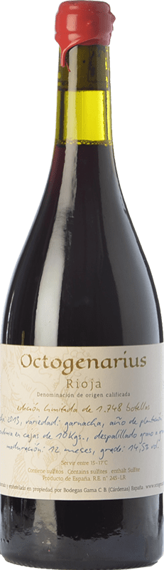 52,95 € | 赤ワイン Gama Octogenarius 高齢者 D.O.Ca. Rioja ラ・リオハ スペイン Grenache 75 cl