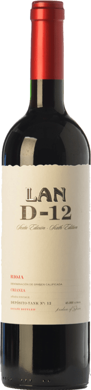 14,95 € | Red wine Lan D-12 Crianza D.O.Ca. Rioja The Rioja Spain Tempranillo Bottle 75 cl