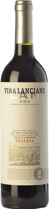 Бесплатная доставка | Красное вино Lan Viña Lanciano Резерв D.O.Ca. Rioja Ла-Риоха Испания Tempranillo, Graciano, Mazuelo 75 cl