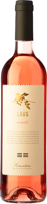 Envío gratis | Vino rosado Laus Rosado D.O. Somontano Aragón España Merlot, Cabernet Sauvignon 75 cl