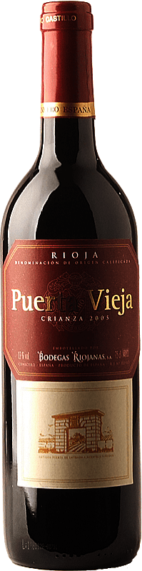 5,95 € Free Shipping | Red wine Bodegas Riojanas Puerta Vieja Crianza D.O.Ca. Rioja The Rioja Spain Tempranillo, Graciano, Mazuelo Bottle 75 cl