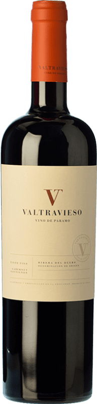 18,95 € | Red wine Valtravieso Aged D.O. Ribera del Duero Castilla y León Spain Tempranillo, Merlot, Cabernet Sauvignon Bottle 75 cl