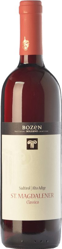 10,95 € | Red wine Bolzano St. Magdalener D.O.C. Alto Adige Trentino-Alto Adige Italy Lagrein, Schiava Gentile Bottle 75 cl